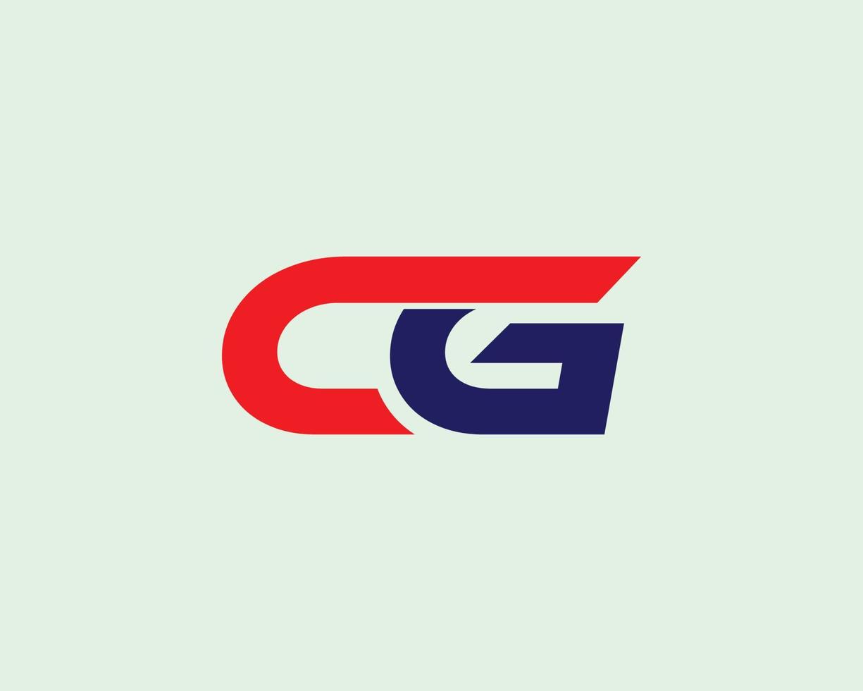 CG GC logo design vector template