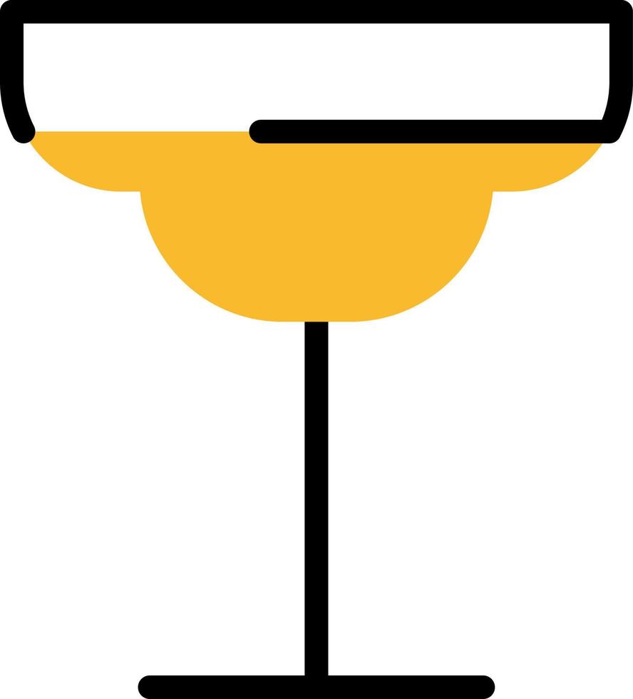 Margarita coctail, illustration, vector on a white background.