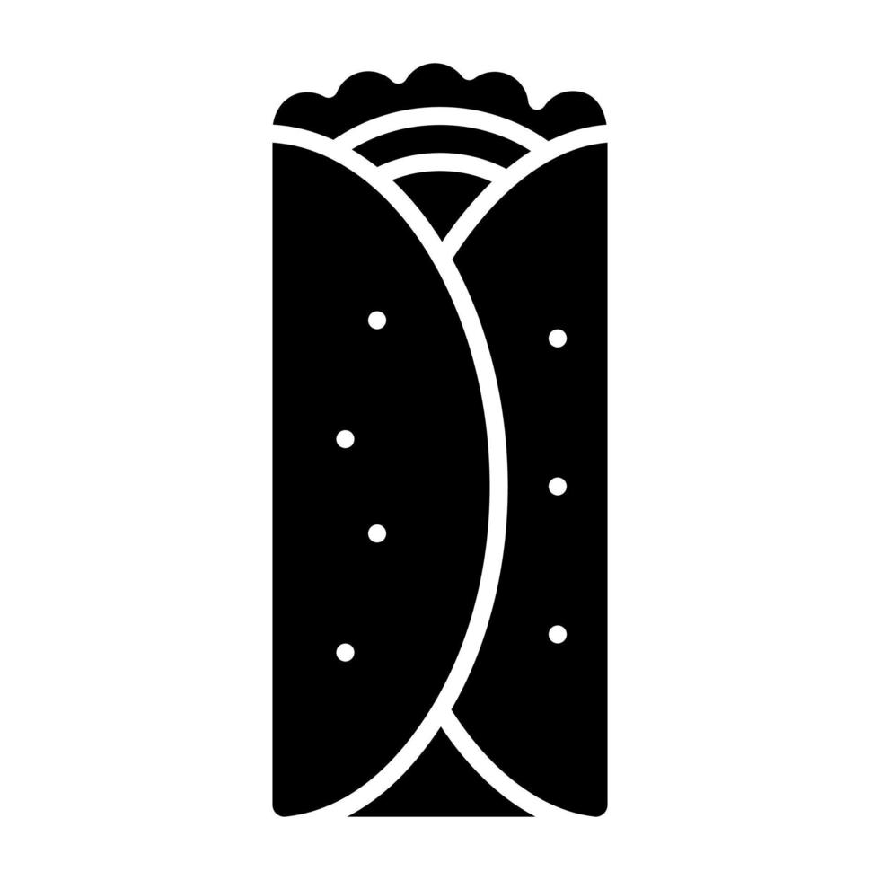 Burrito Icon Style vector