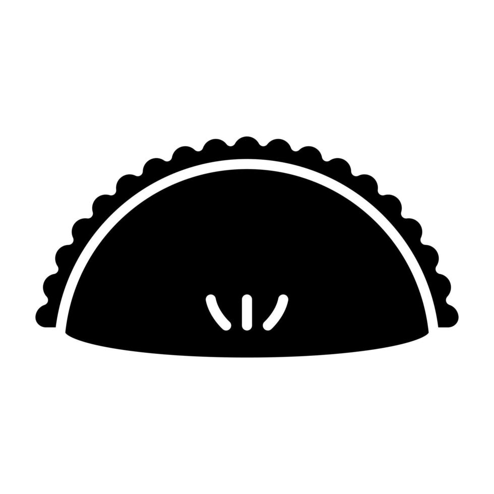 Empanada Icon Style vector