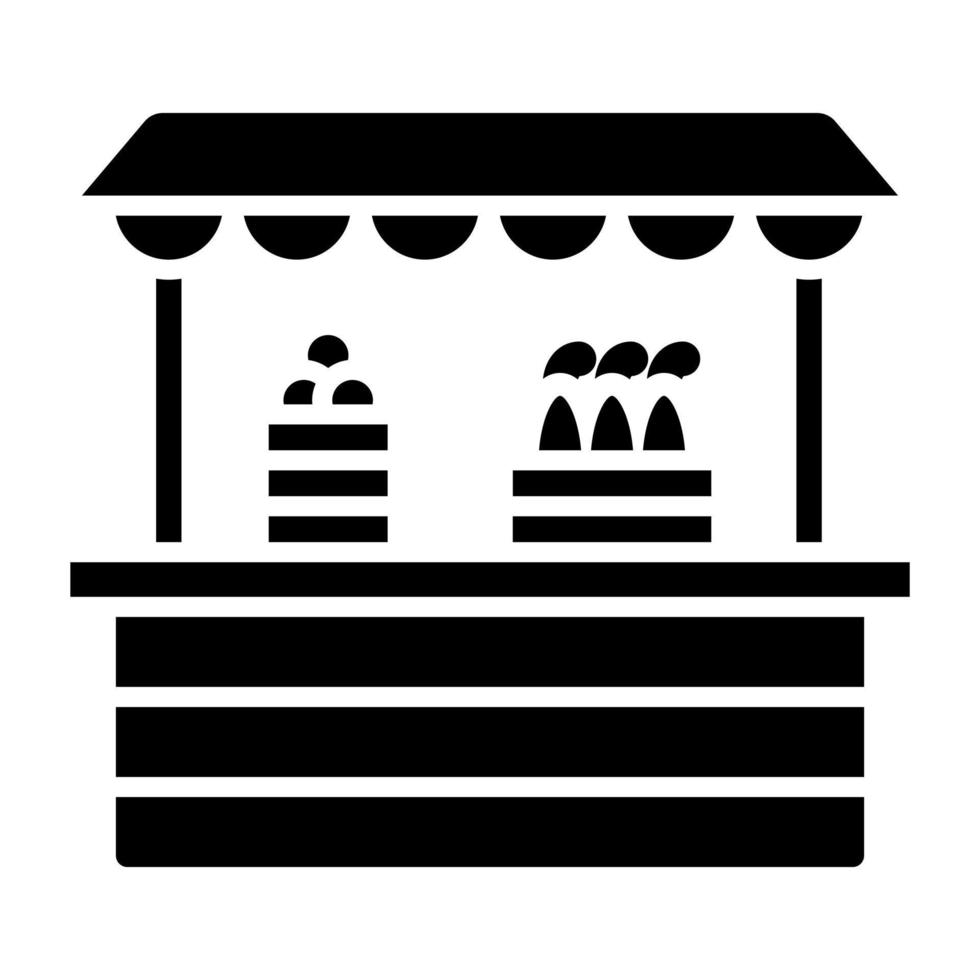 Farmer's Market Icon Style vector