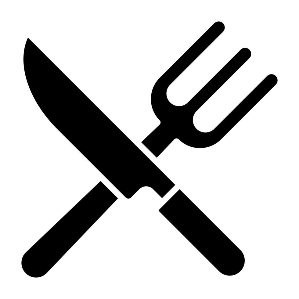 Fork and Knife Icon Style vector