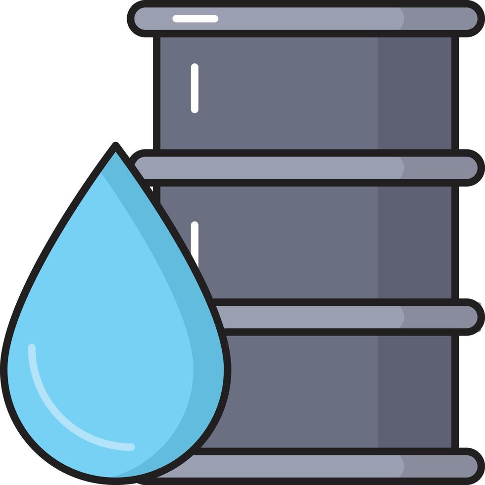 water drum vector illustration on a background.Premium quality symbols.vector icons for concept and graphic design.