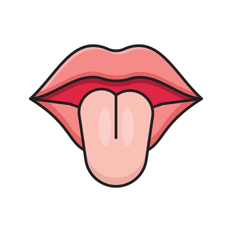 tongue vector illustration on a background.Premium quality symbols.vector icons for concept and graphic design.