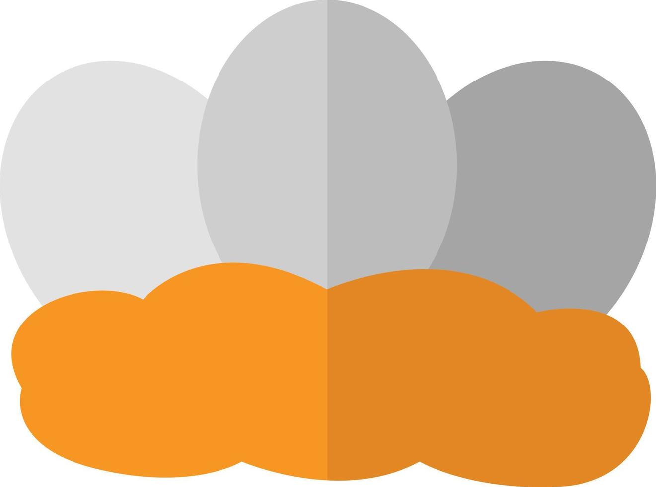 Farm eggs, icon illustration, vector on white background