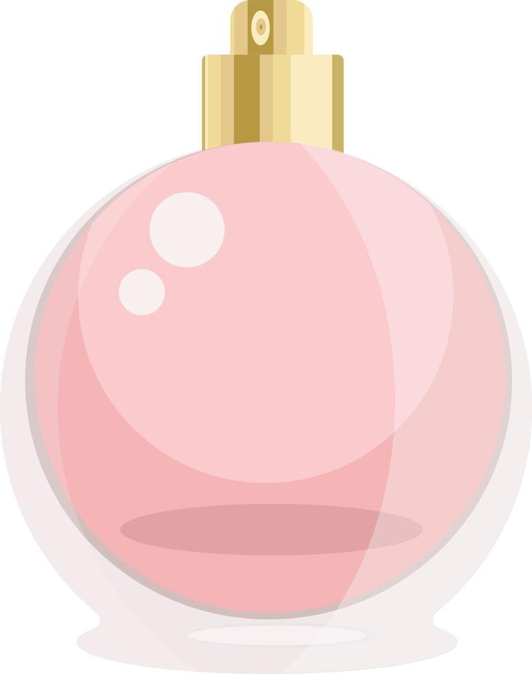 Frasco de perfume, ilustración, vector sobre fondo blanco.