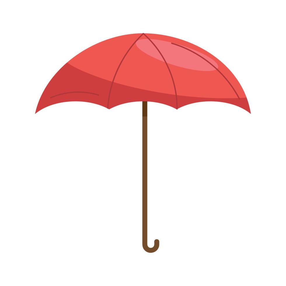 red umbrella accessory vector