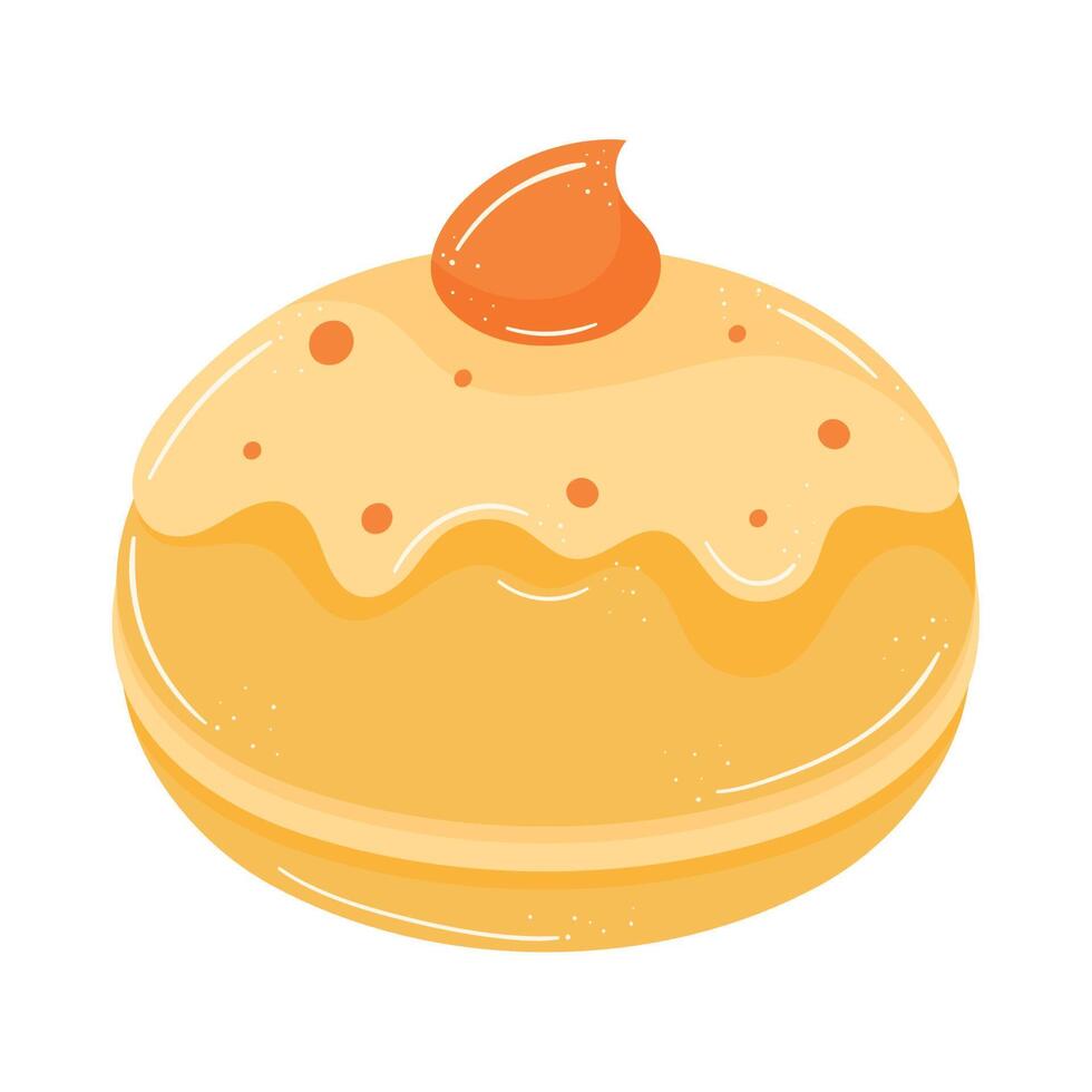 sufganiyah hanukkah food vector