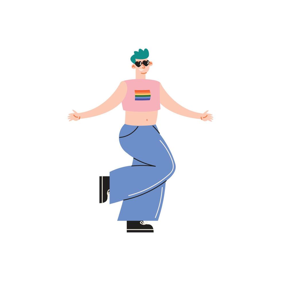 young lesbian woman vector