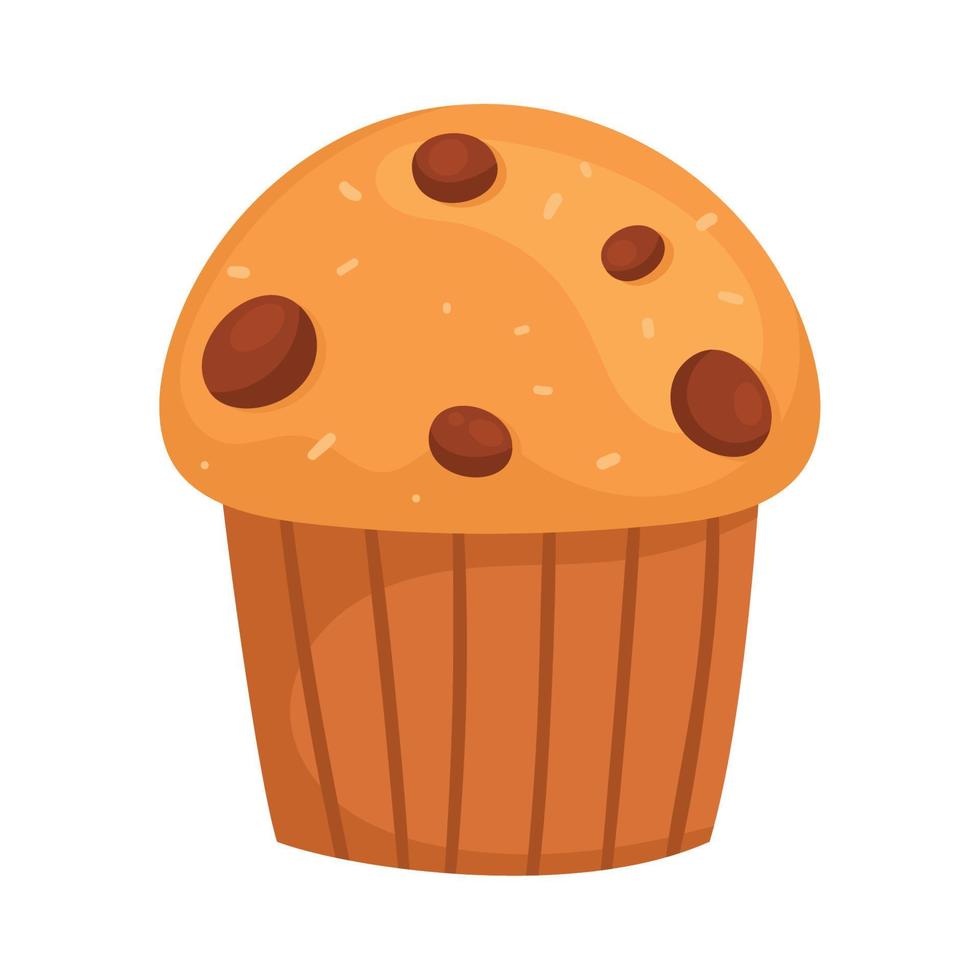 fresh cupcake bakery product vector