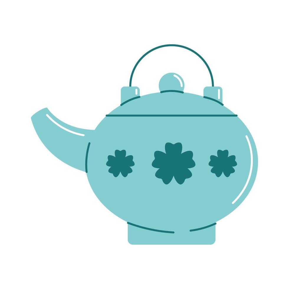 blue chinese teapot 13697096 Vector Art at Vecteezy