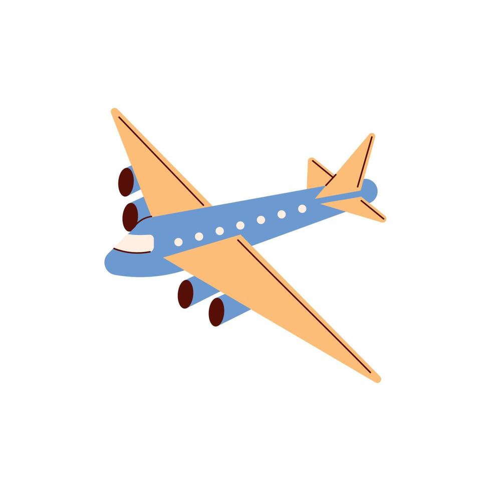 airplane travel flying vector