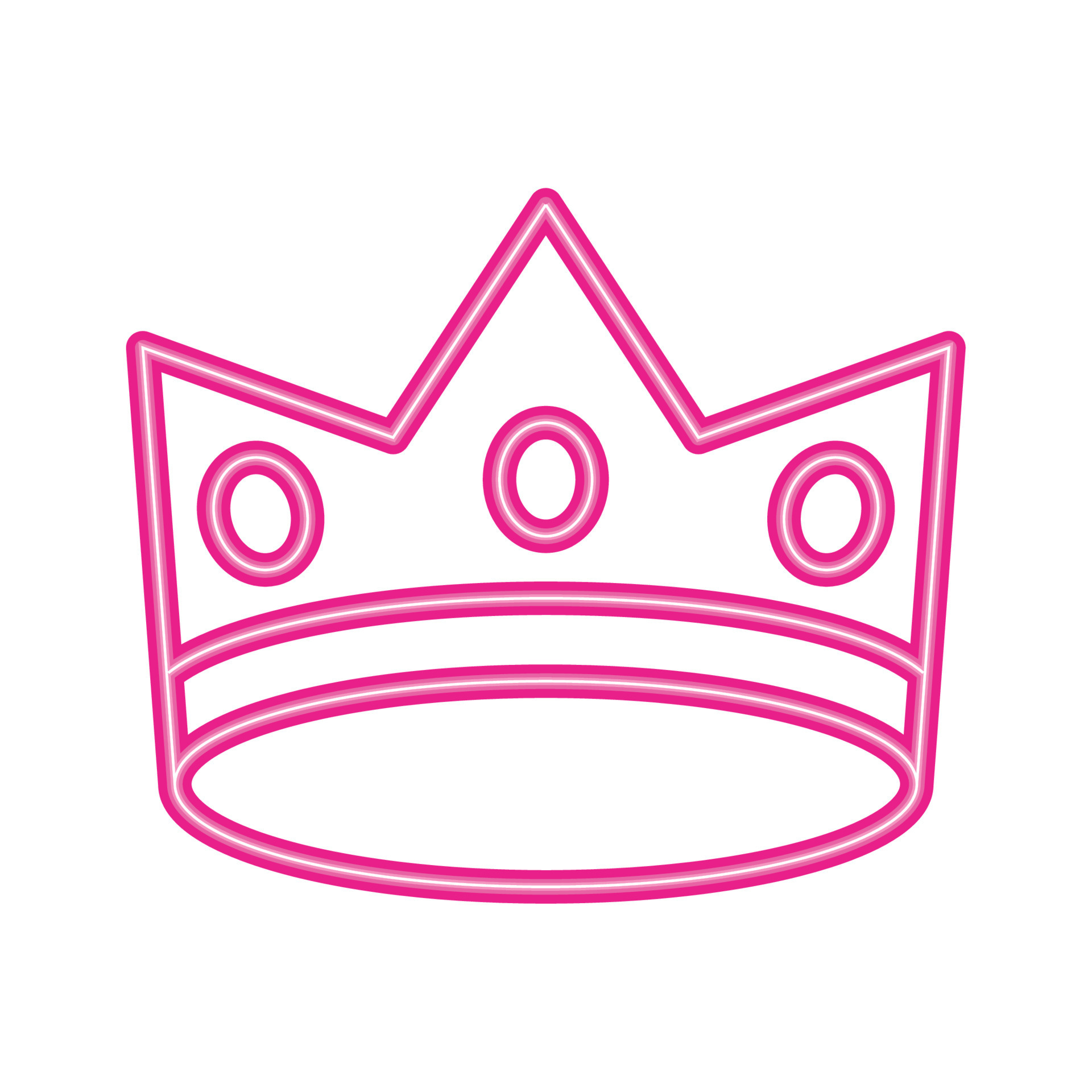 king crown neon party 13697147 Vector Art at Vecteezy