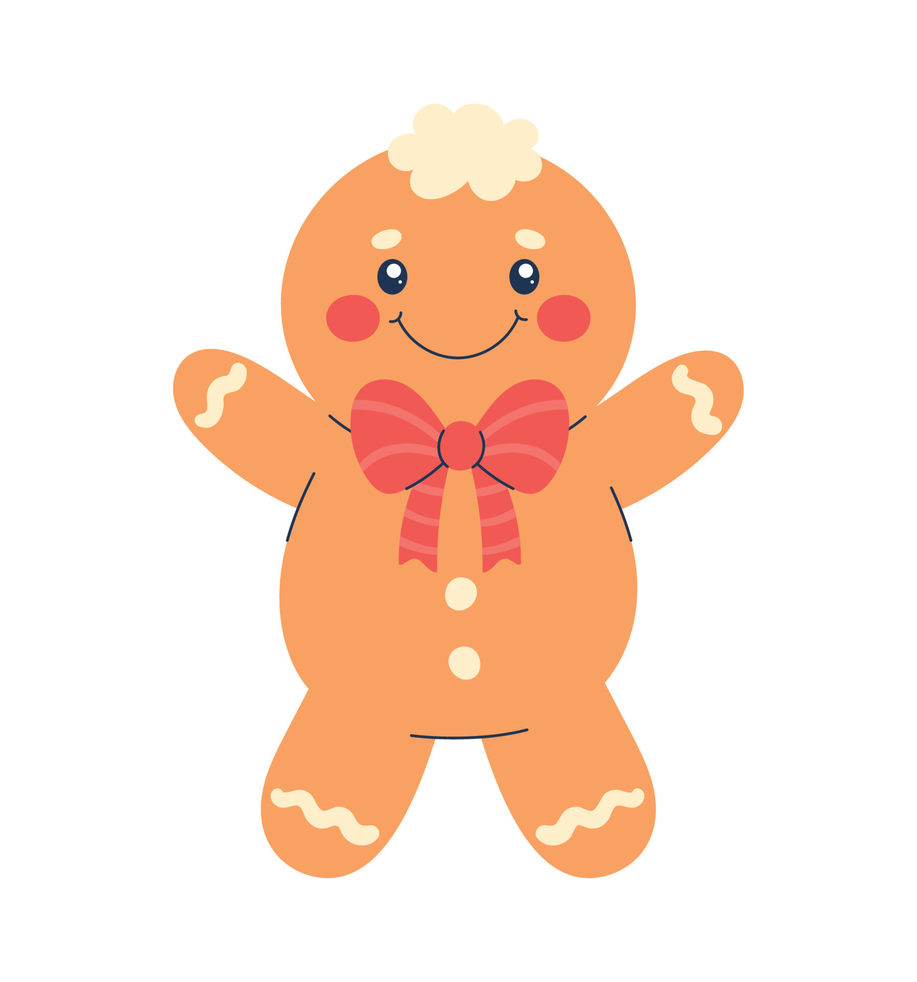 male ginger cookie 13697182 Vector Art at Vecteezy