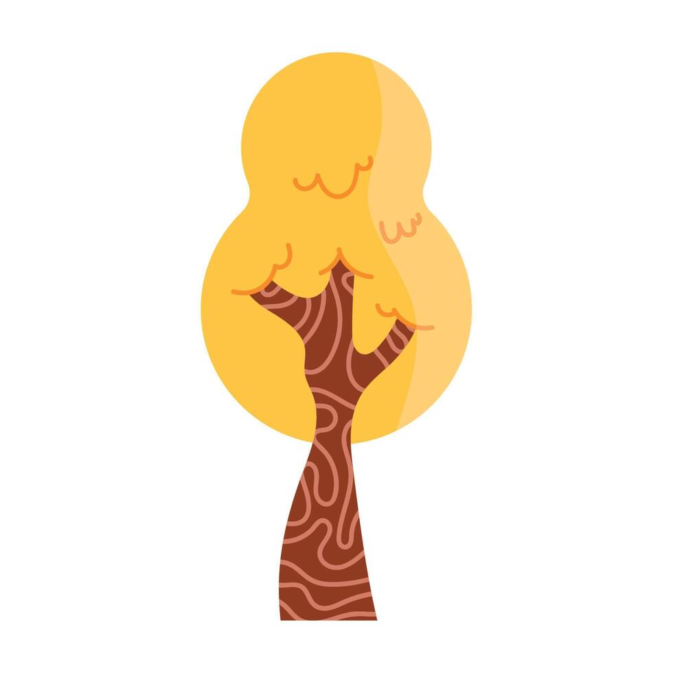 yellow tree autumn season 13697186 Vector Art at Vecteezy