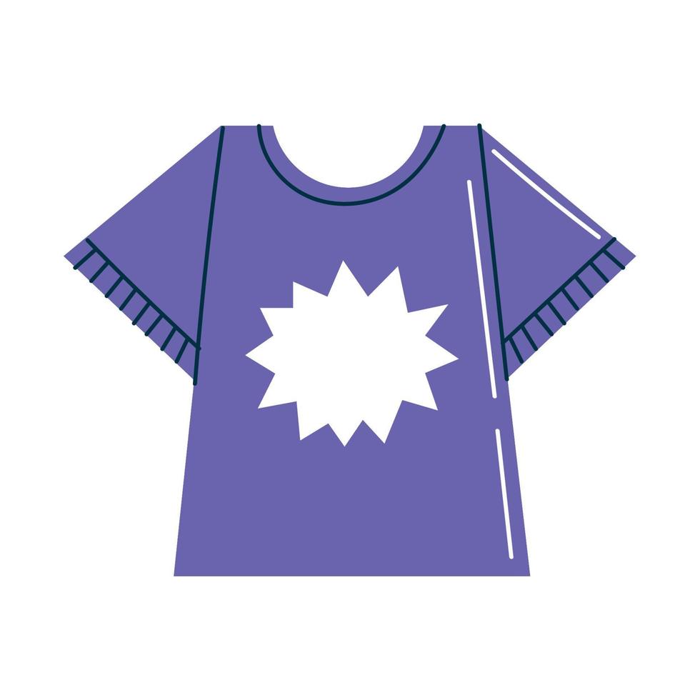 purple shirt clothes vector