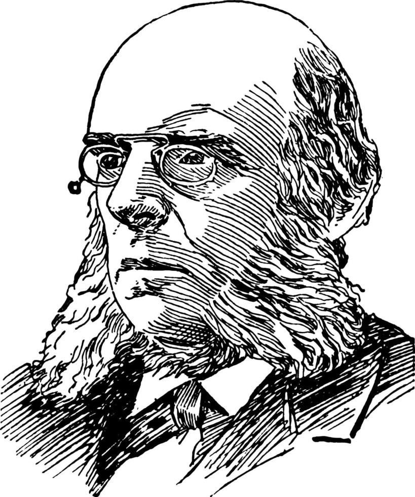Timothy Dwight, vintage illustration vector