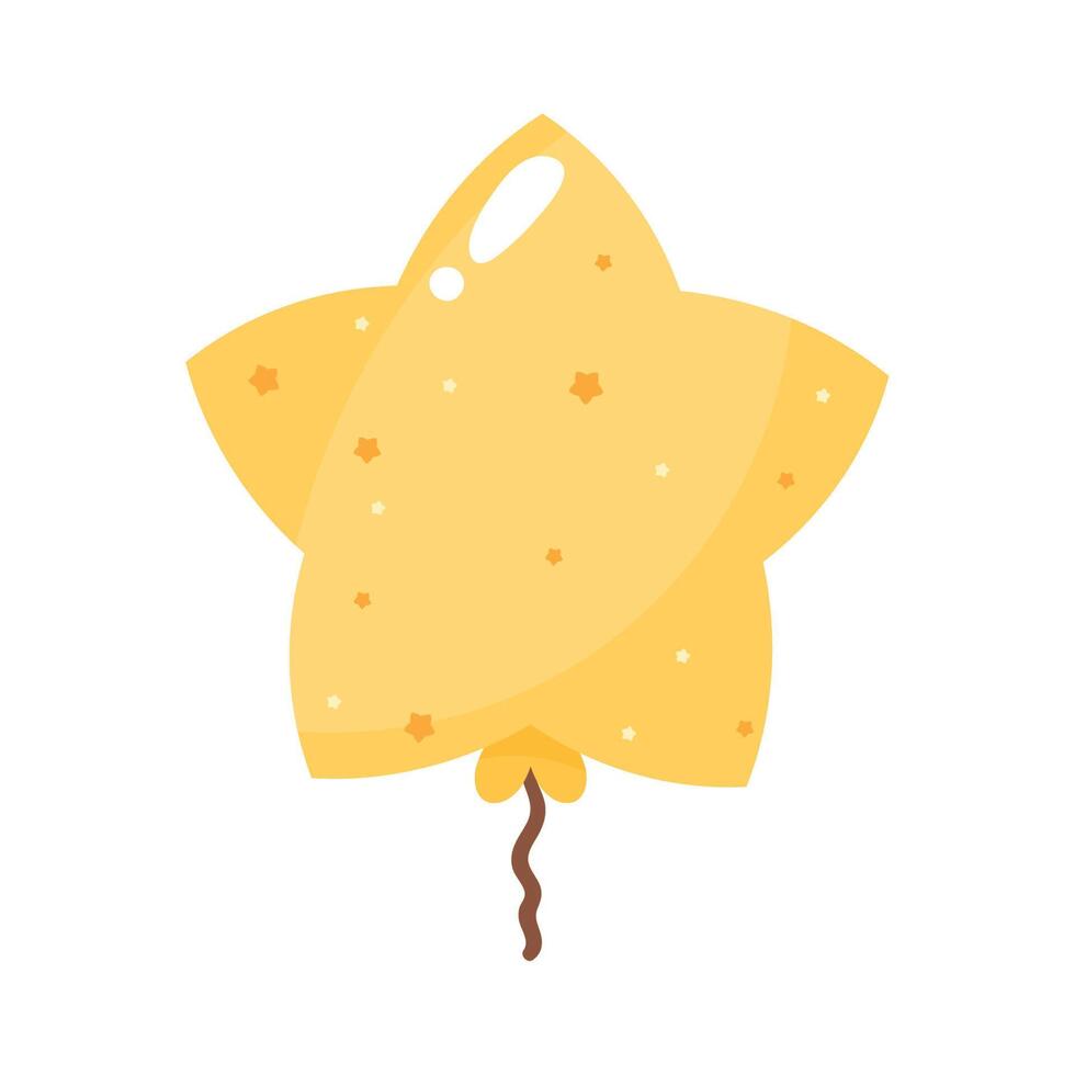 star balloon helium floating vector