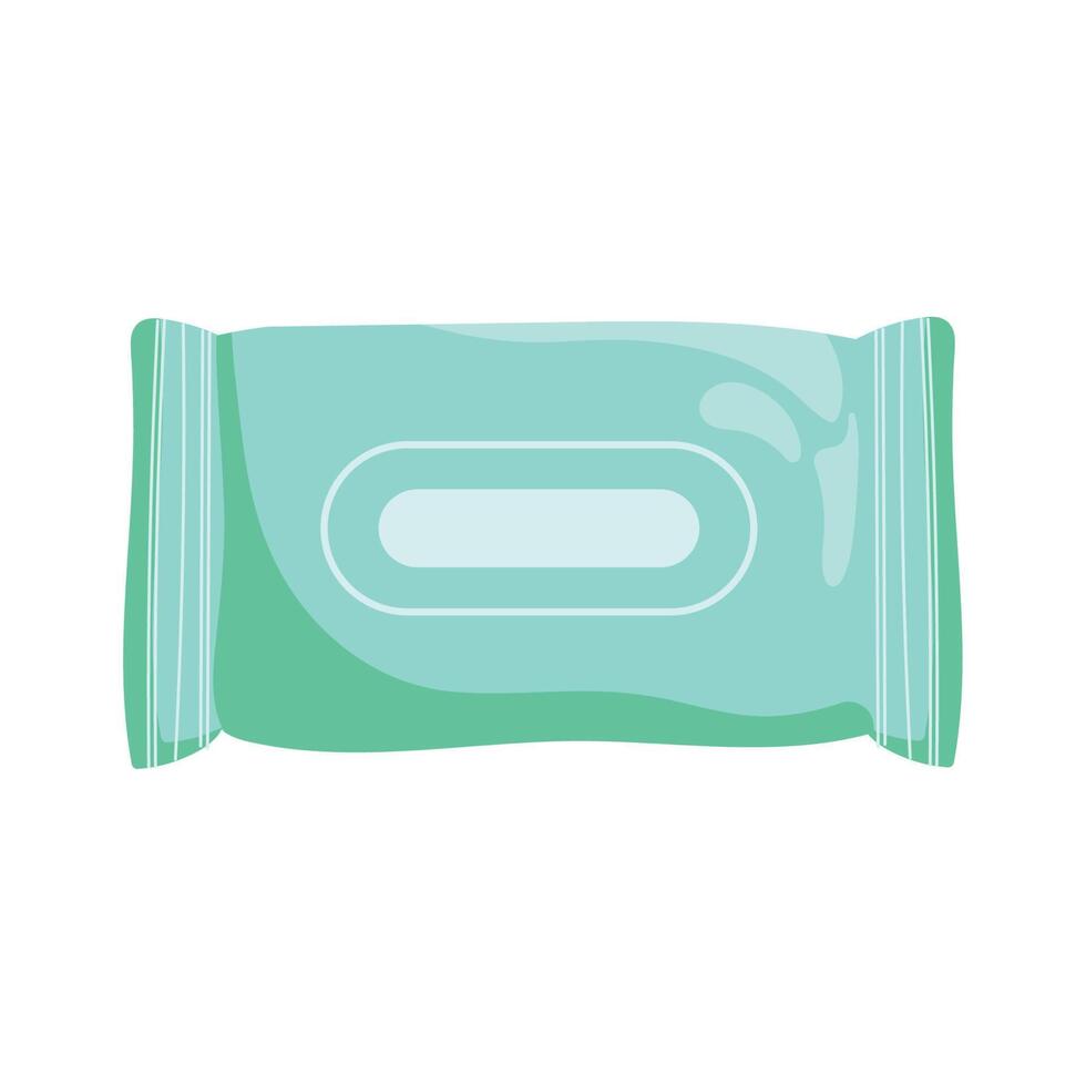 wet wipes pack vector