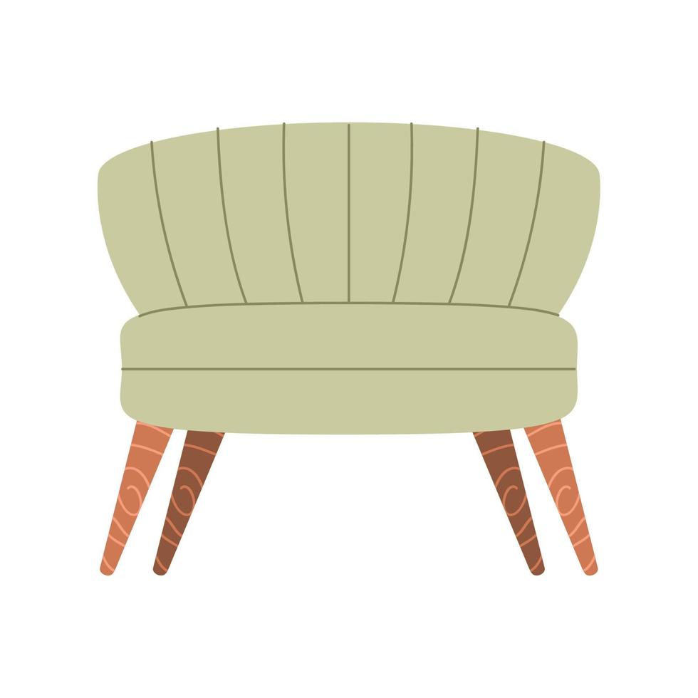 muebles de sofá de color verde vector