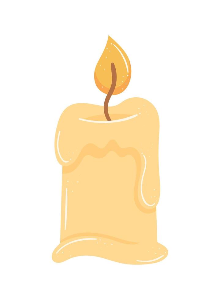 candle wax on fire vector