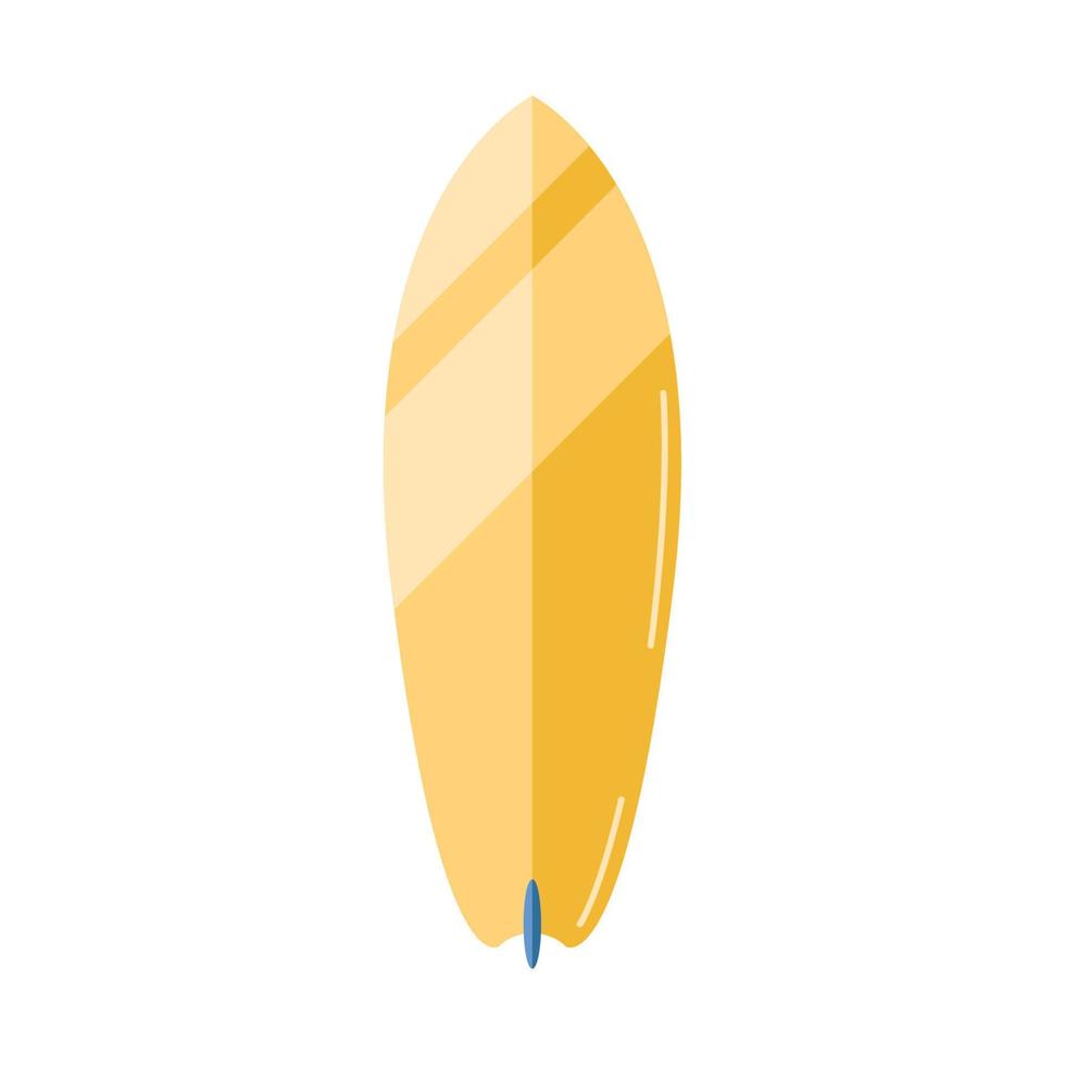 equipo deportivo de tabla de surf amarillo vector