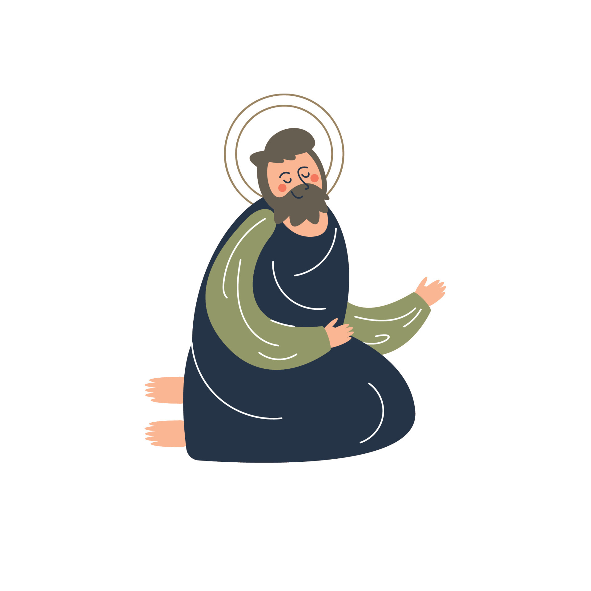 saint joseph manger character 13697410 Vector Art at Vecteezy