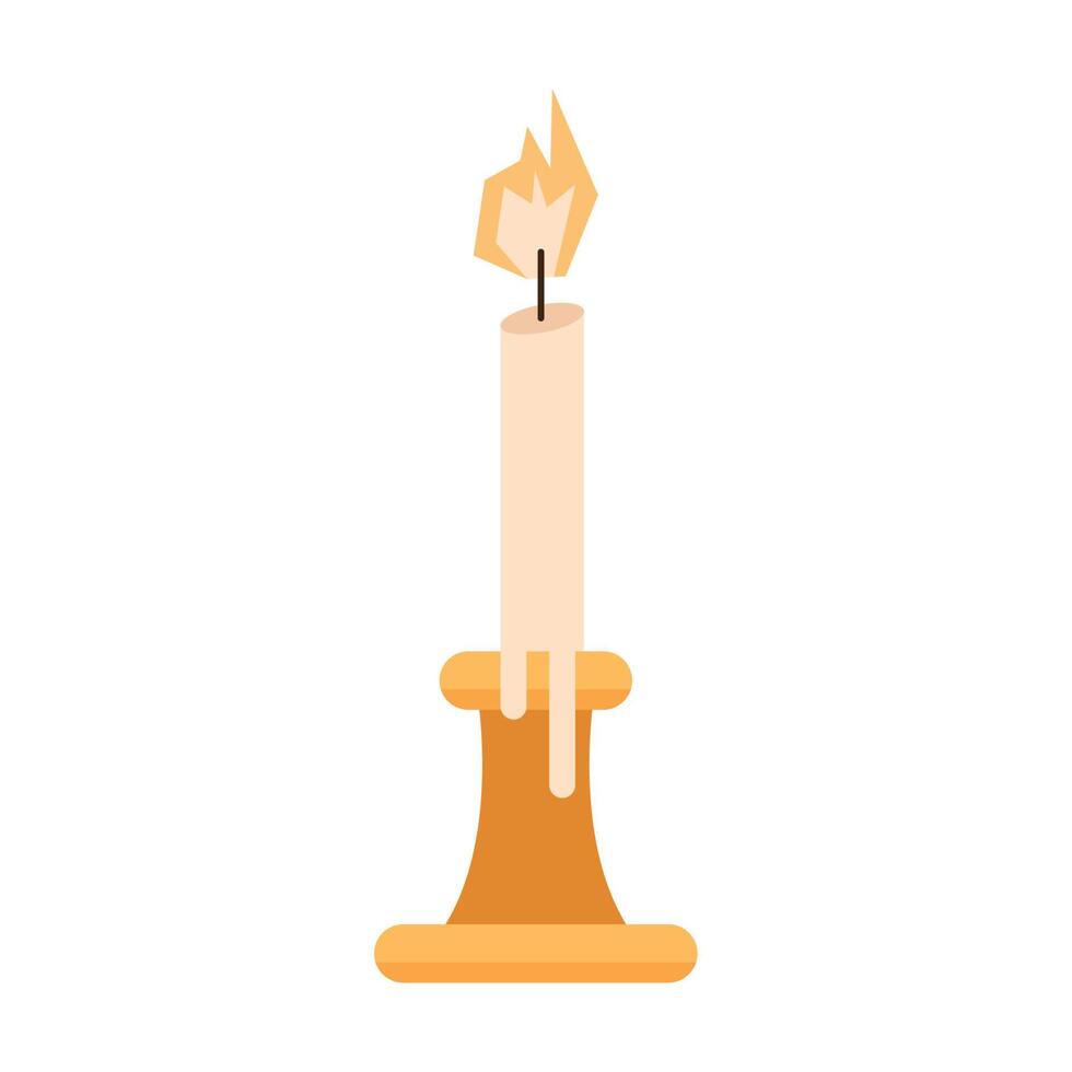 vela en candelabro vector