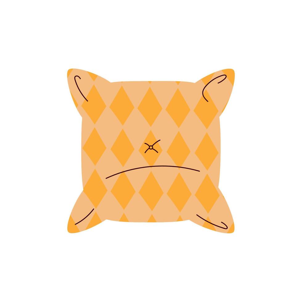 yellow cushion furniture vector