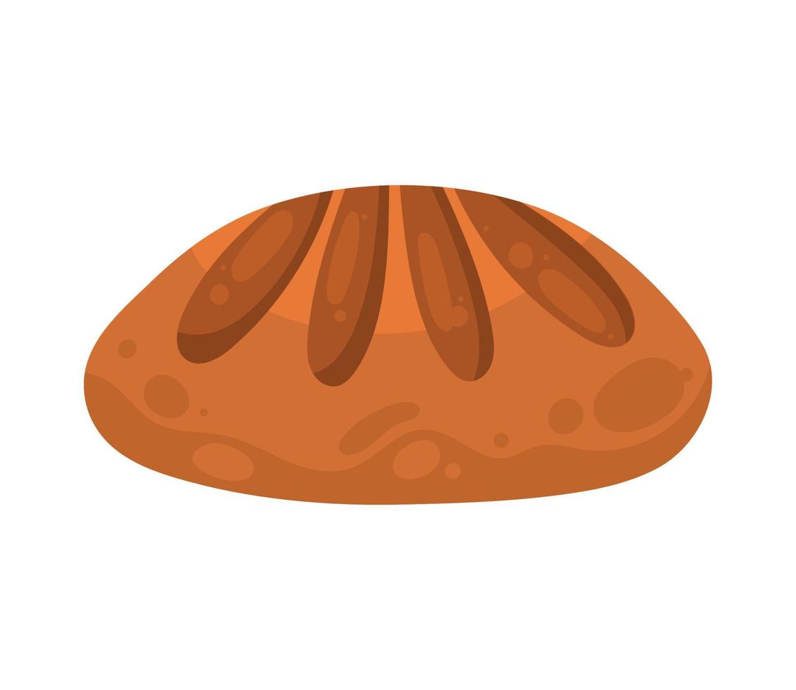 producto de panadería de pan dulce fresco vector