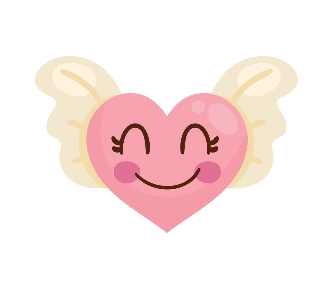 heart love flying vector