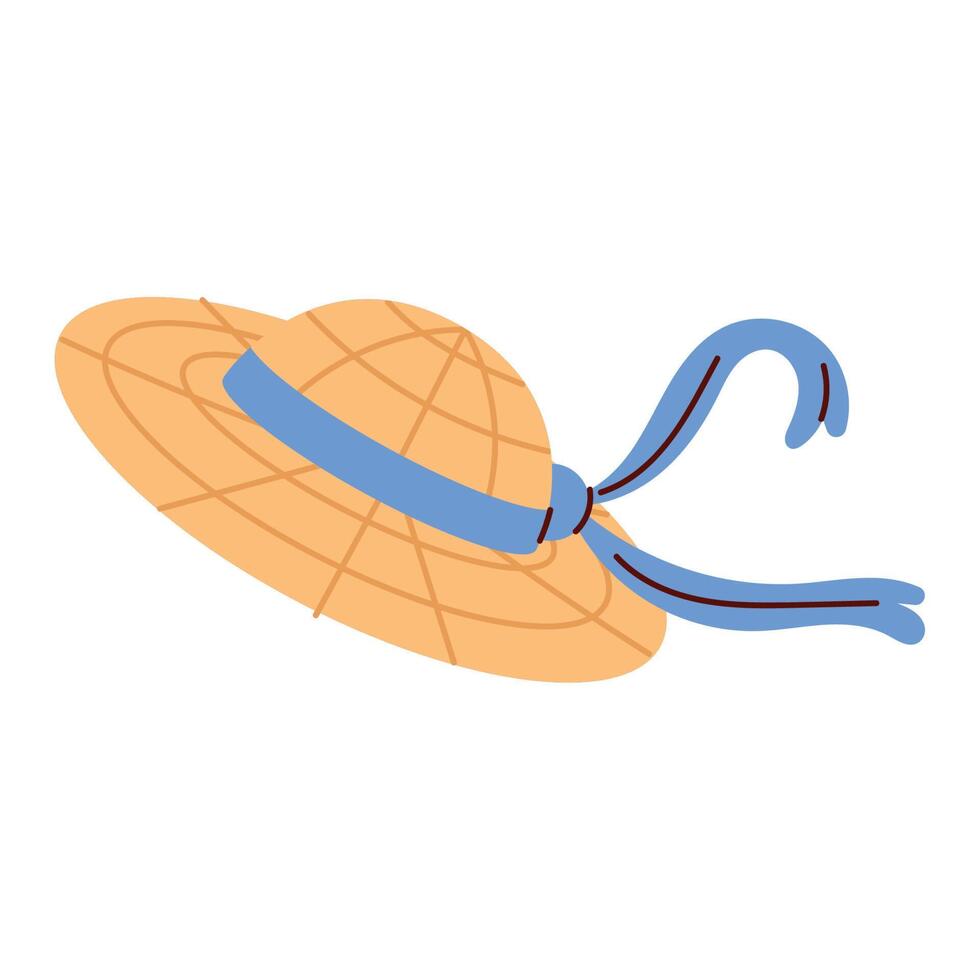 tourist hat accessory vector