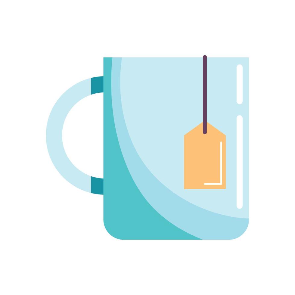tea in mug vector