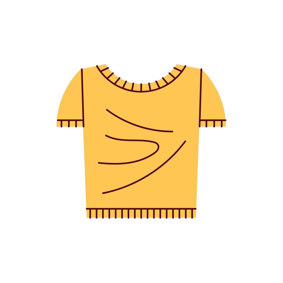 yellow shirt clothes vector