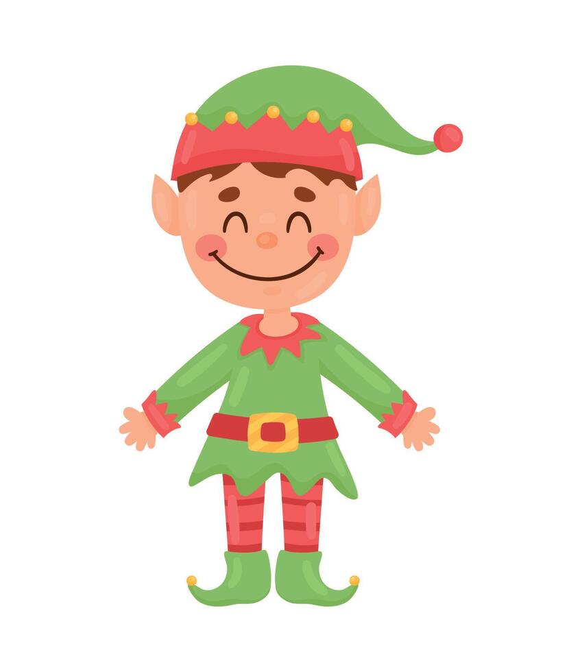 cute male elf vector