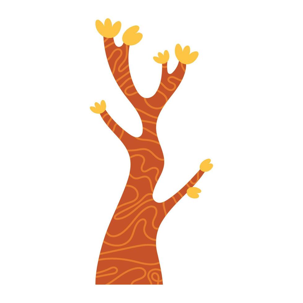 tree without leafs autumn vector