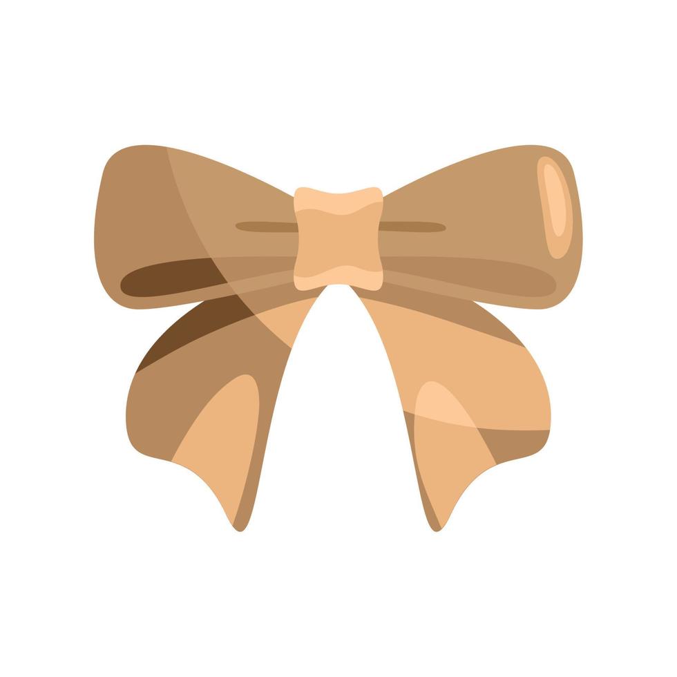 golden bow ribbon decoration vector