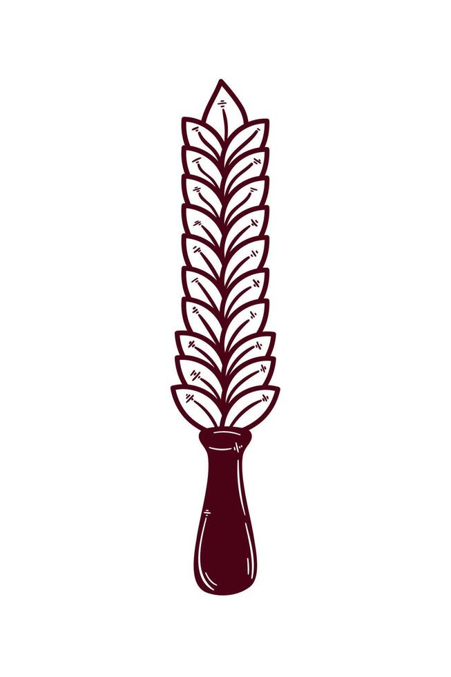 barley spike nature vector
