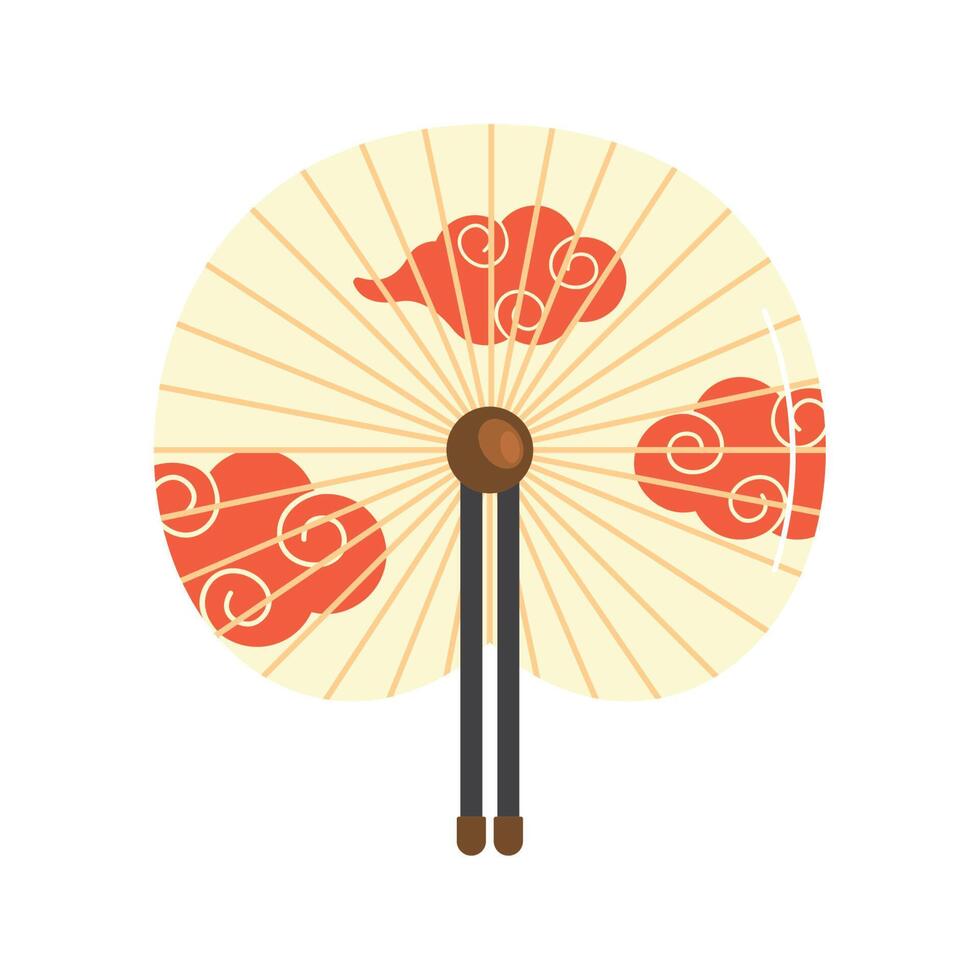 asian fan accessory vector