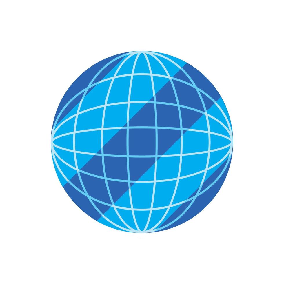 global sphere glassmorphism vector