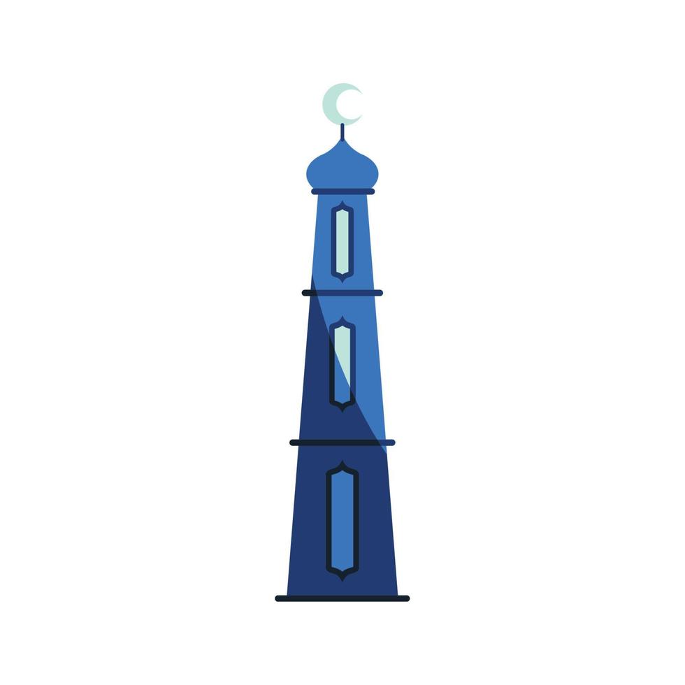mezquita torre cultura musulmana vector