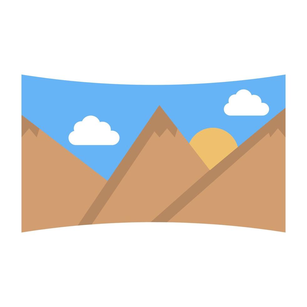 Trendy Landscape Image vector