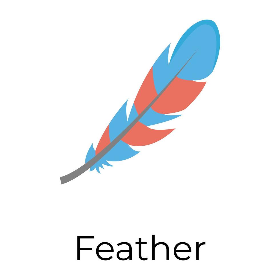 Trendy Feather Concepts vector