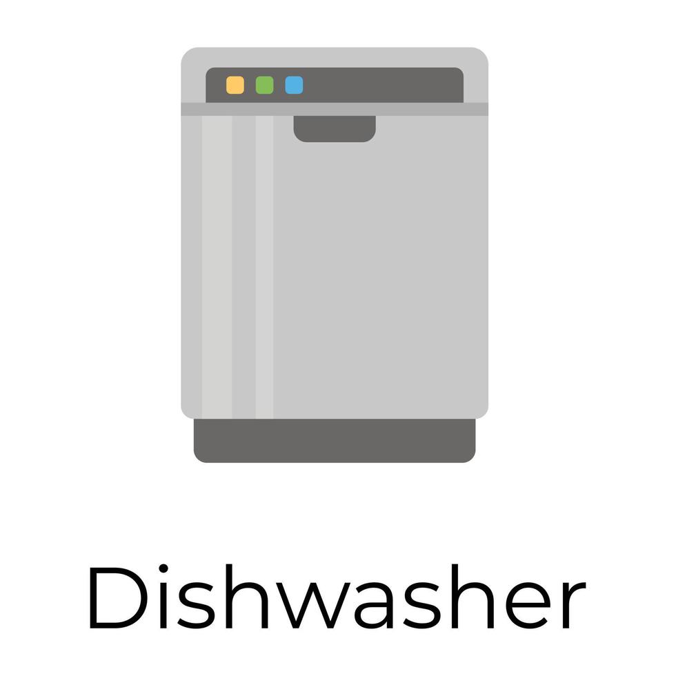 Trendy Dishwasher Concepts vector