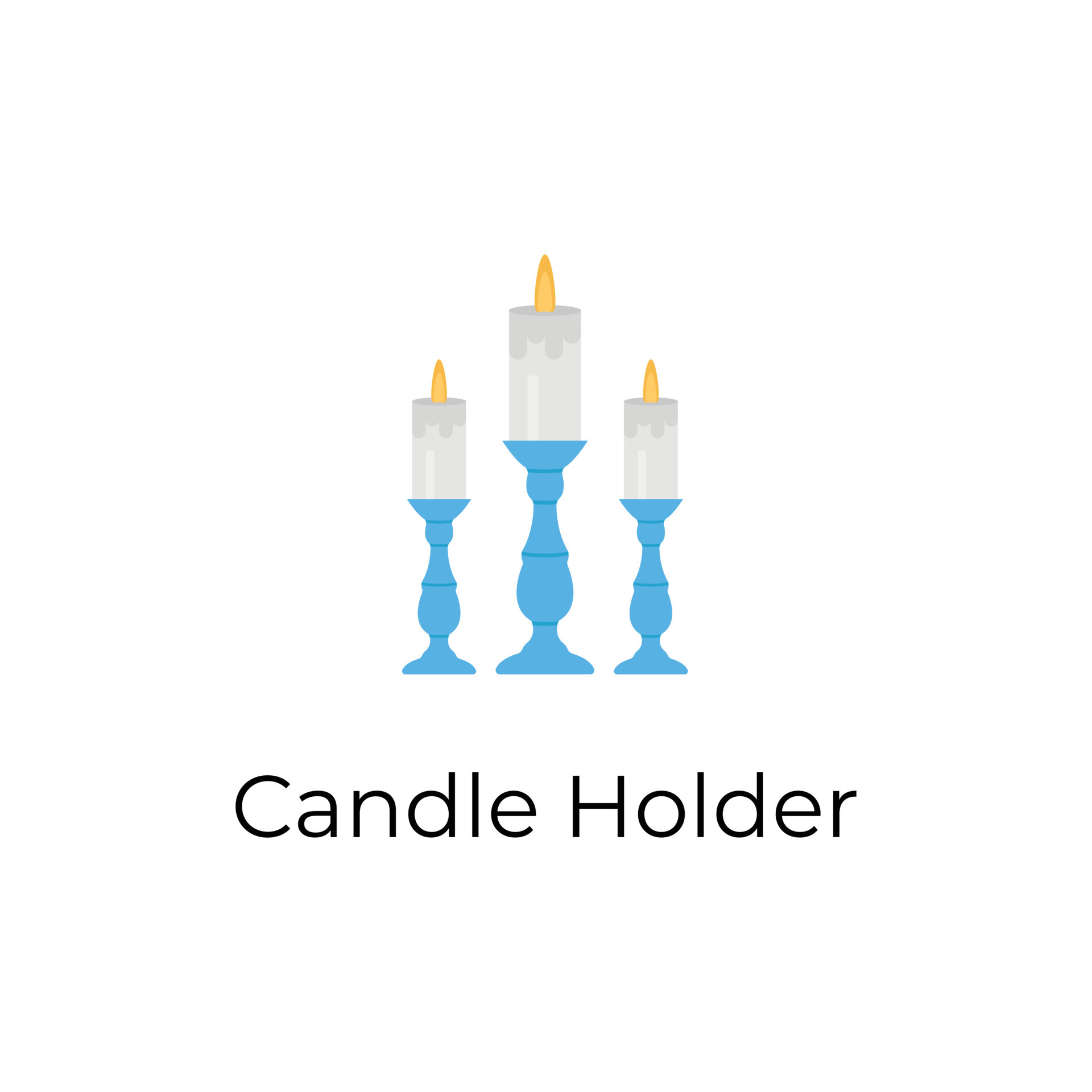 Trendy Candle Holder 13698032 Vector Art at Vecteezy