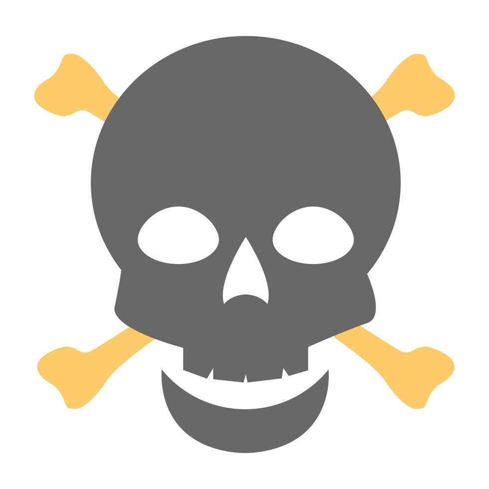 calavera pirata de moda vector