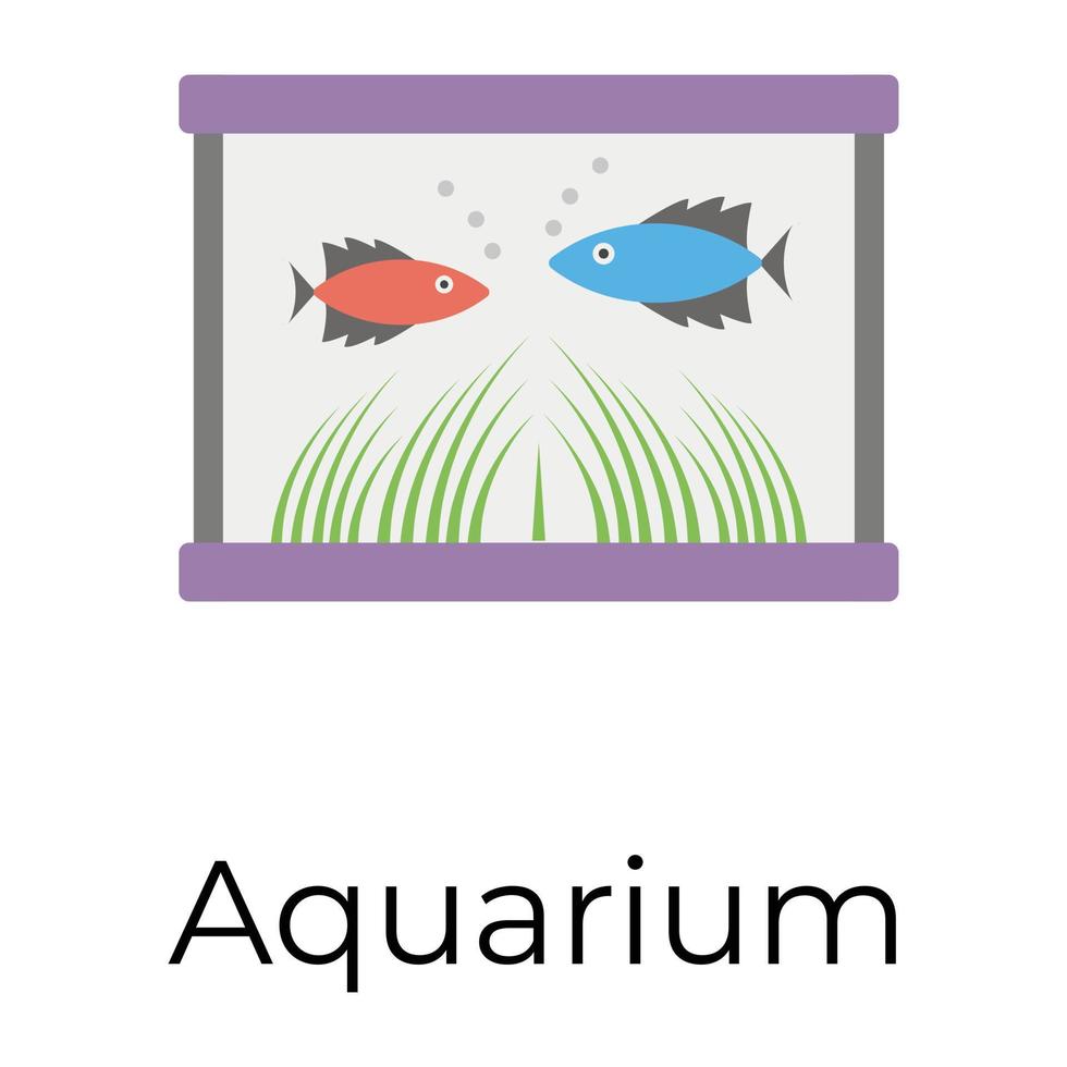 Trendy Aquarium Concepts vector