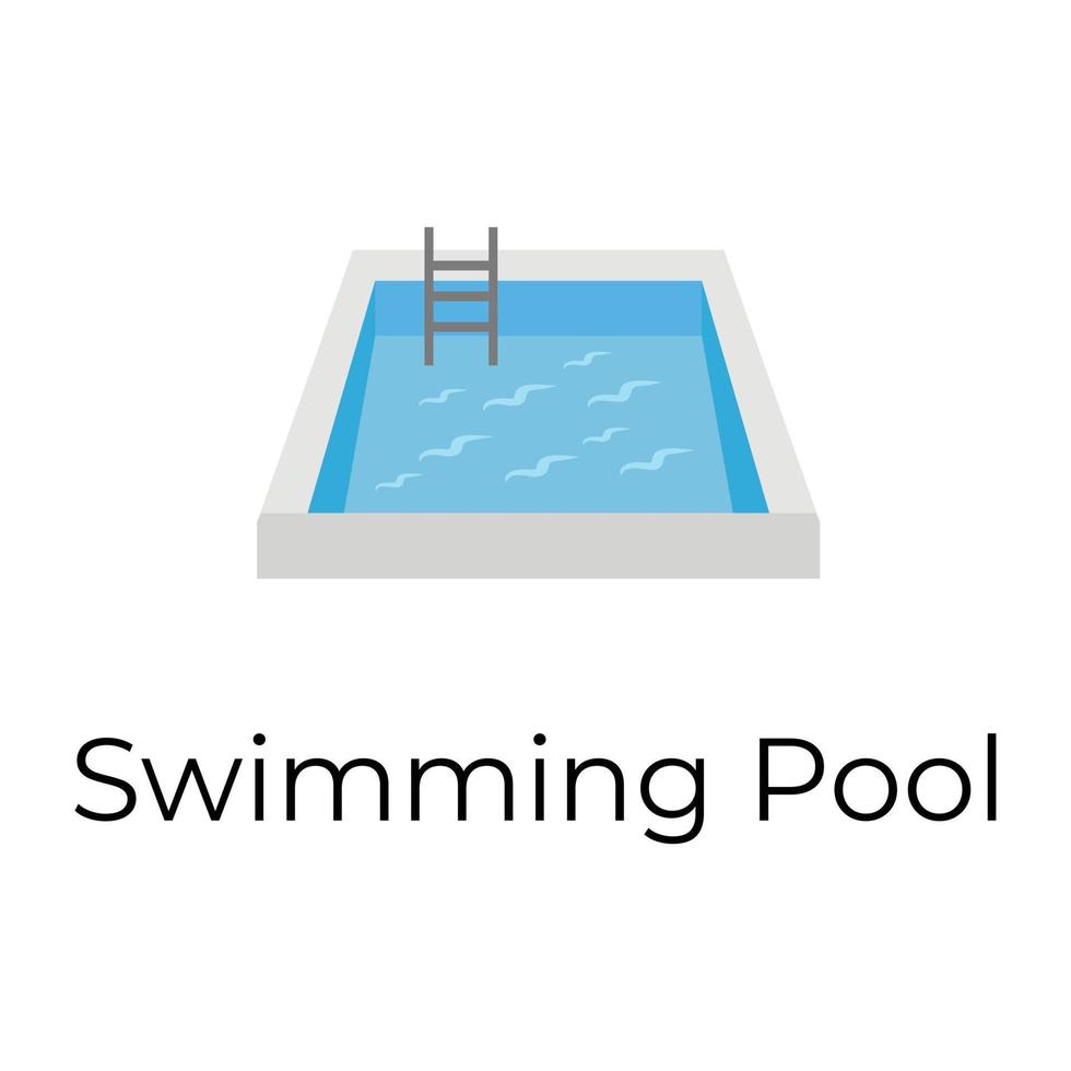 Trendy Swimming Pool vector