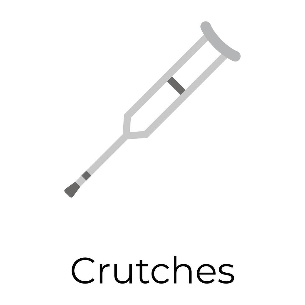 Trendy Crutches Concepts vector