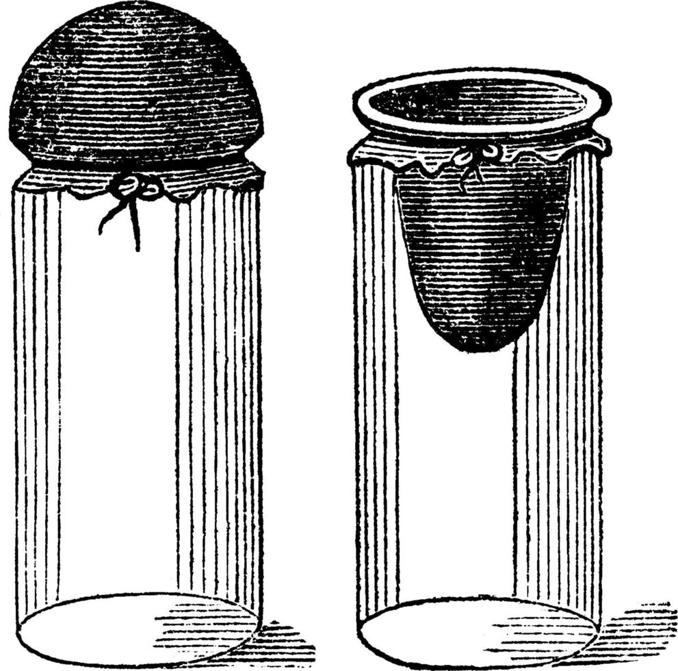 membranas de gas, ilustración vintage vector